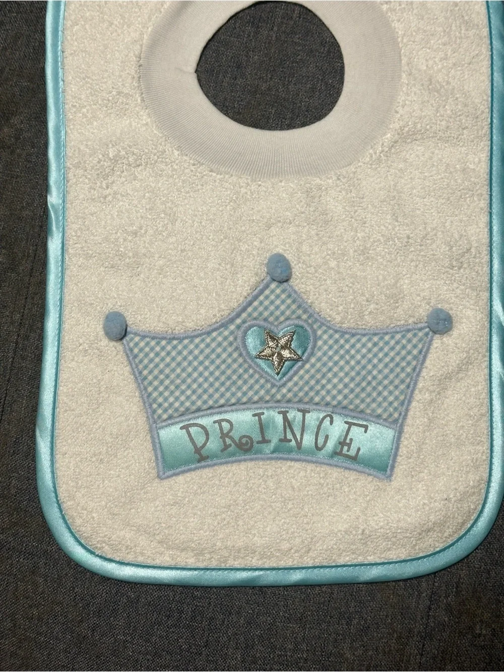 Mullins Square Kids Baby Prince Bib